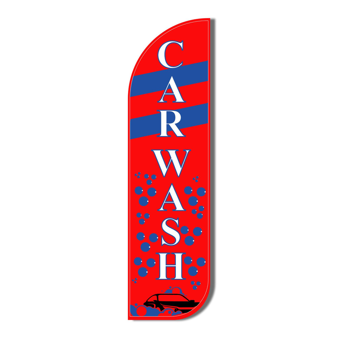 Car Wash (Red) Windless Flag