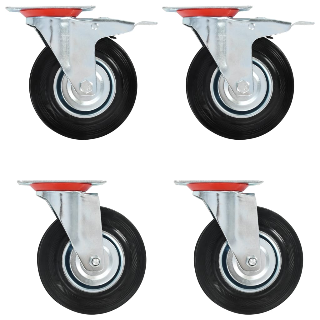 vidaXL Swivel Casters 4 pcs 4.92 "
