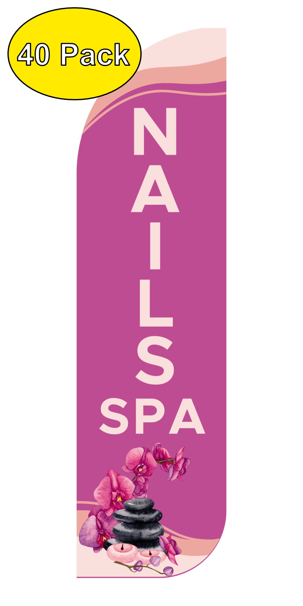 Nails Spa Windless Flag Pack of 40