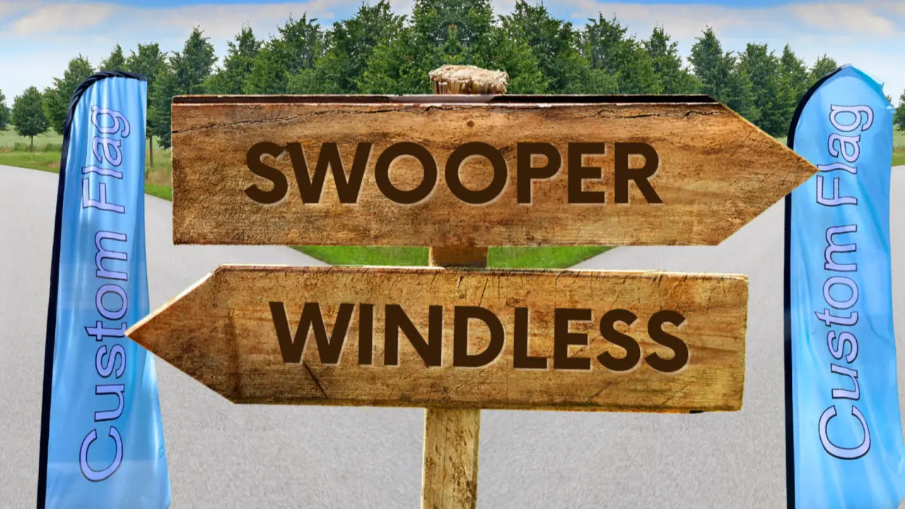 Swooper vs. Windless Banner Flags, Which One is Right for You? OnpointWares