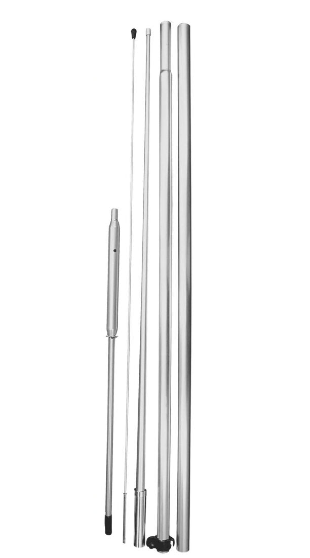 Hybrid Pole and Ground Spike for Swooper and Windless Flags