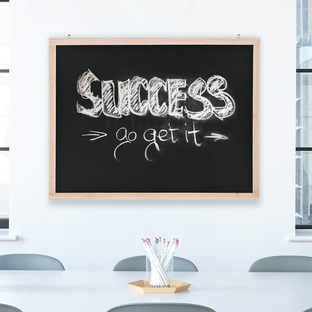 vidaXL Wall-Mounted Blackboard Cedar Wood 23.6x31.5"