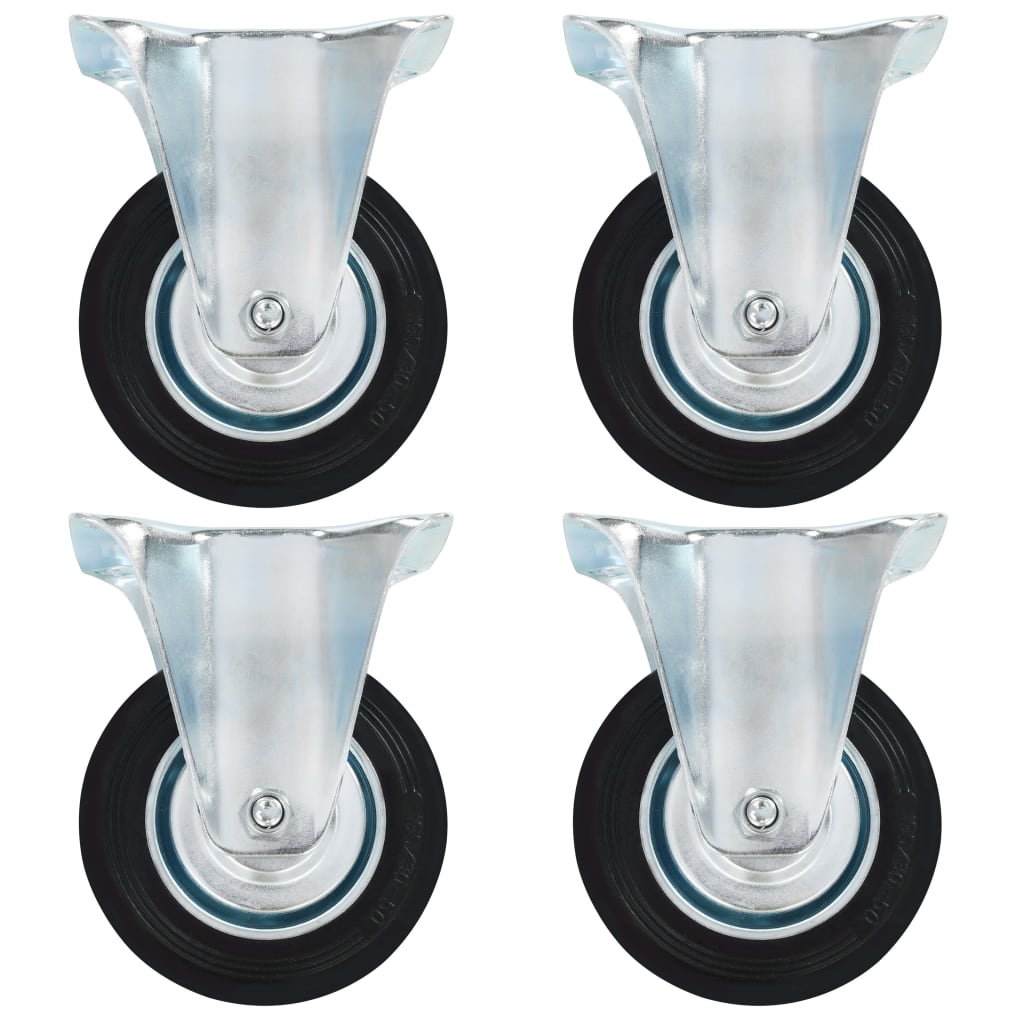 vidaXL Fixed Casters 4 pcs 3.94 "