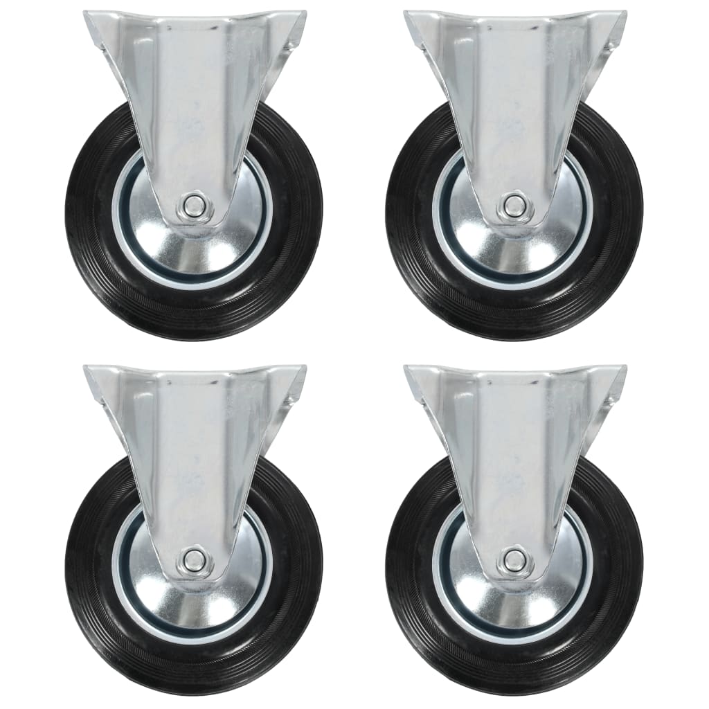 vidaXL Fixed Casters 4 pcs 6.30 "