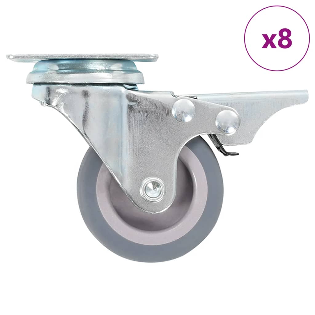 vidaXL 8 pcs Swivel Casters 1.97 " (2x143418)