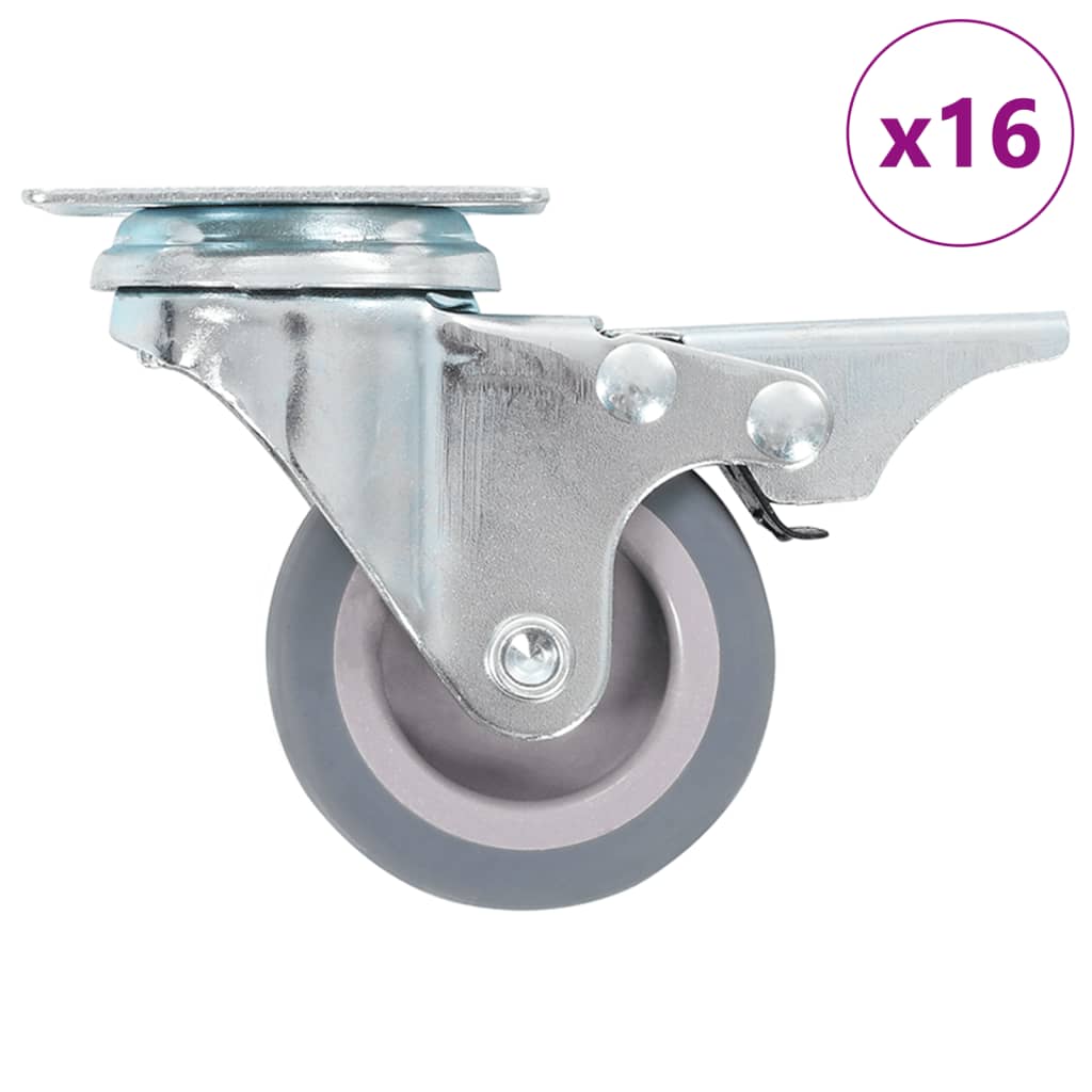 vidaXL 16 pcs Swivel Casters 1.97 " (4x143418)