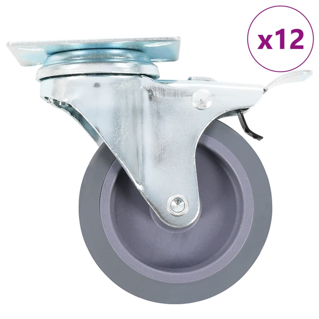 vidaXL 12 pcs Swivel Casters 2.95 " (3x143421)