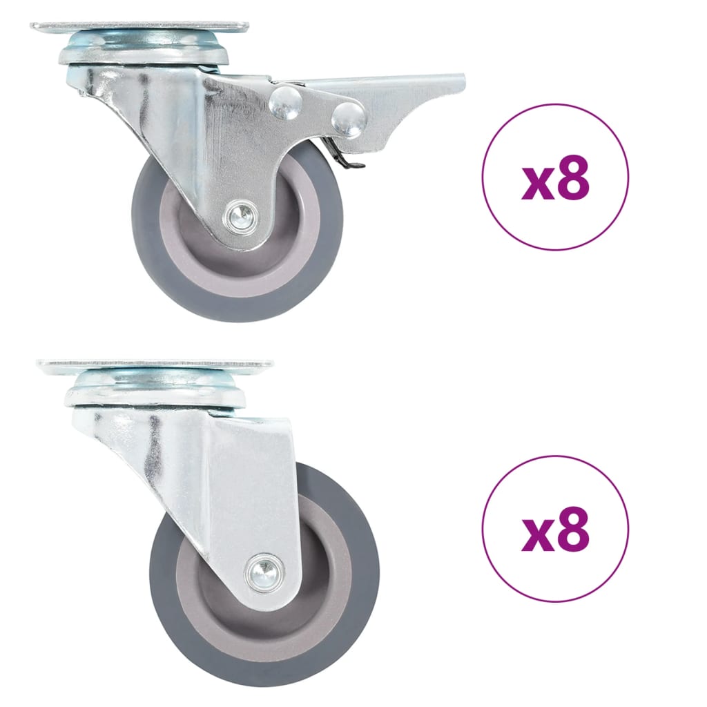 vidaXL 16 pcs Swivel Casters 1.97 " (4x143436)