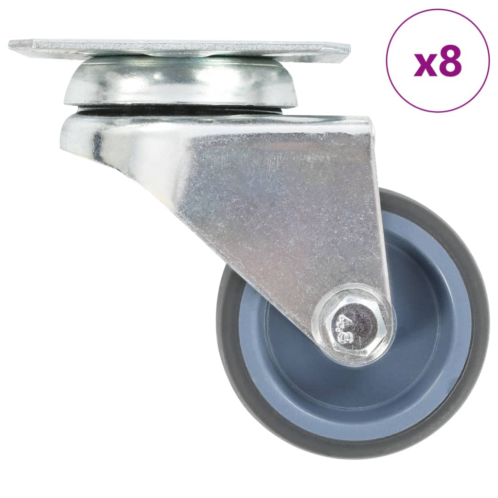 vidaXL 8 pcs Twin-wheel Swivel Casters 1.97 " (2x143437)