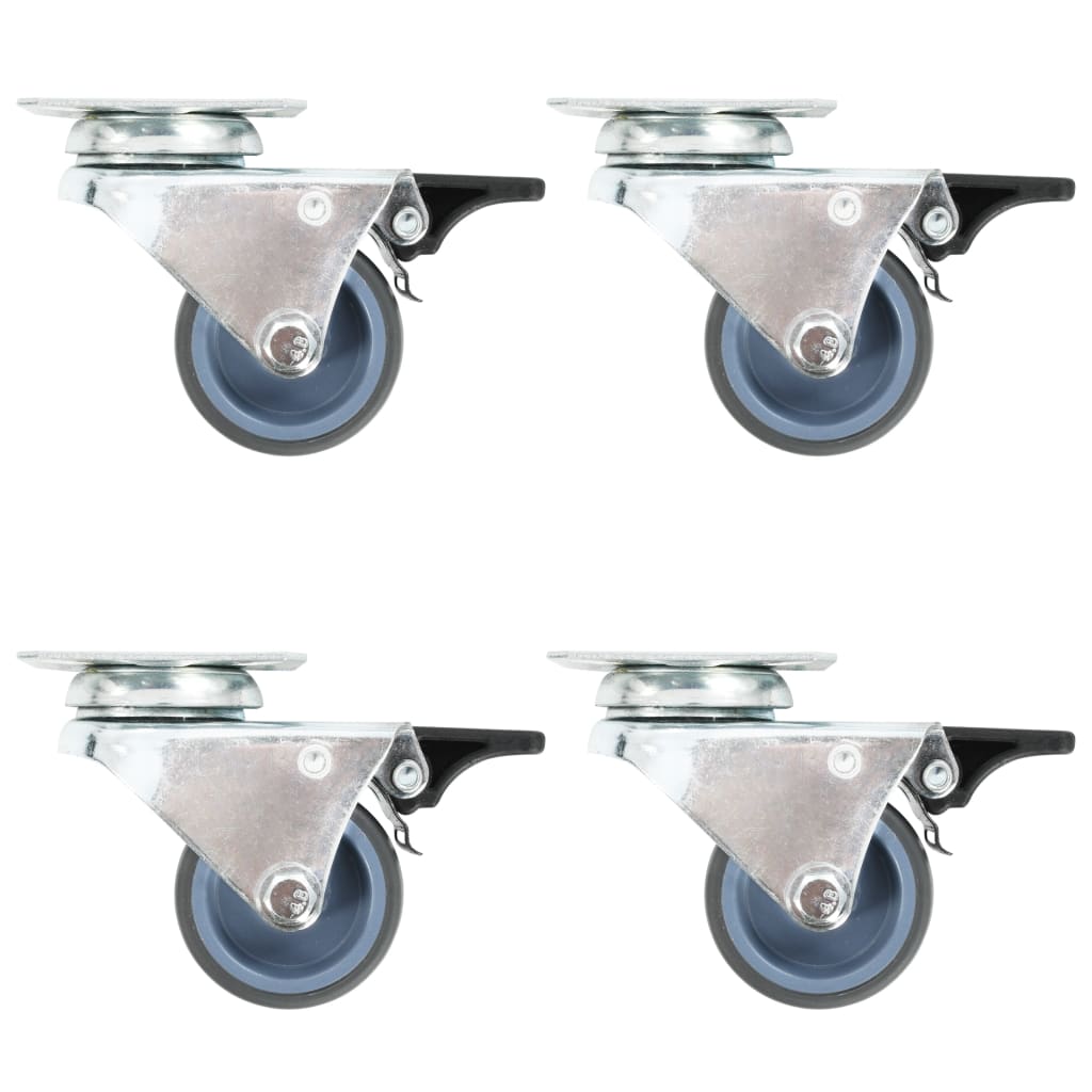 vidaXL 32 pcs Twin-wheel Swivel Casters 1.97 " (8x143439)