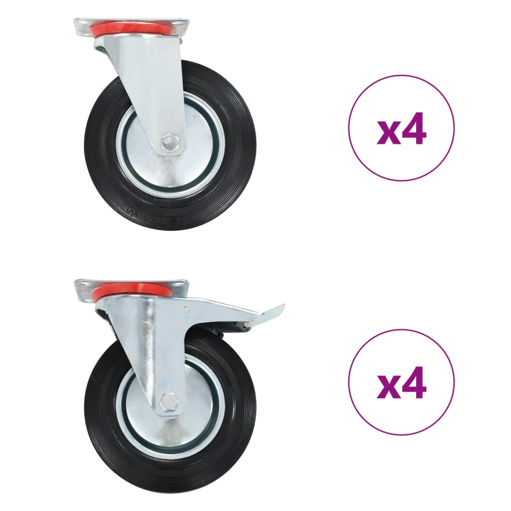 vidaXL 8 pcs Swivel Casters 7.87 " (2x143460)