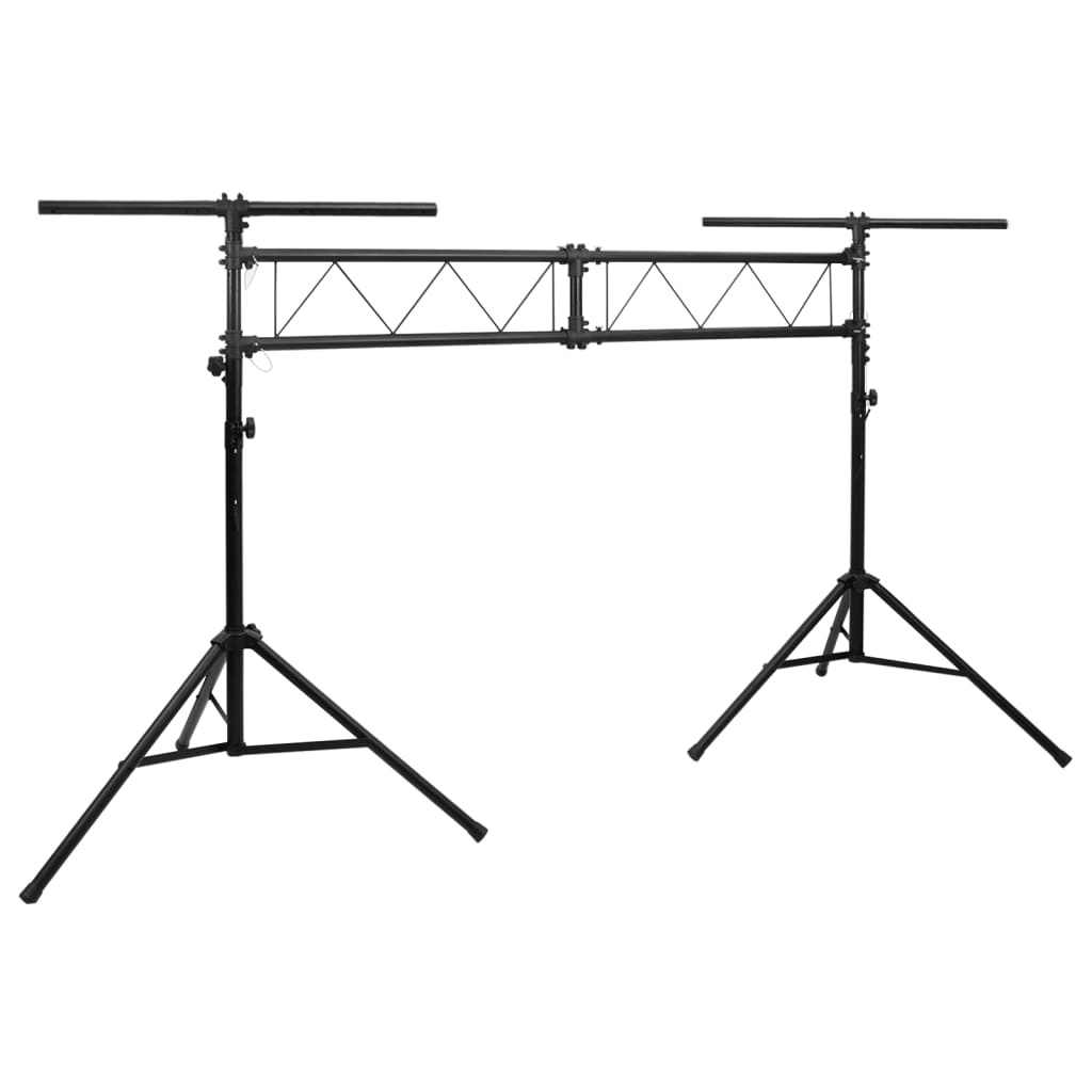 vidaXL Light Stand Black Steel Adjustable Collapsible