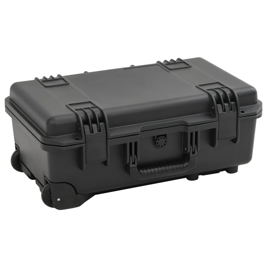 vidaXL Portable Flight Case Black 21.7"x13.8"x8.9" PP
