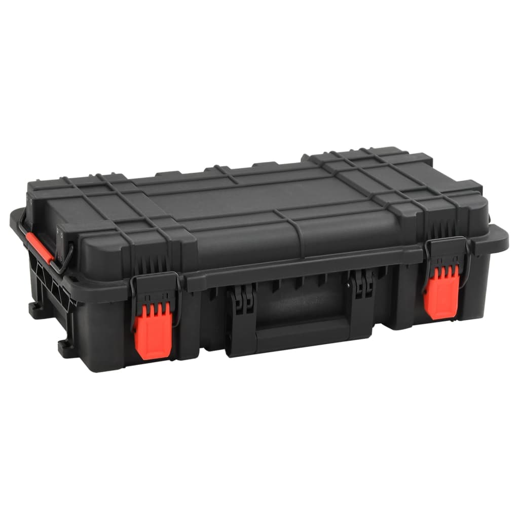 vidaXL Portable Flight Case Black 22.2"x13.4"x6.3" PP