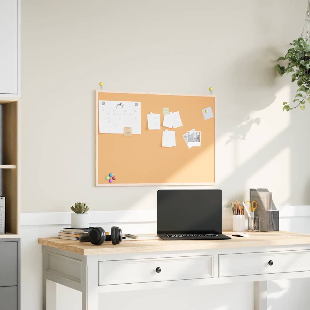 vidaXL Cork Board with Solid Pine Wood Frame 31.5x21.7"
