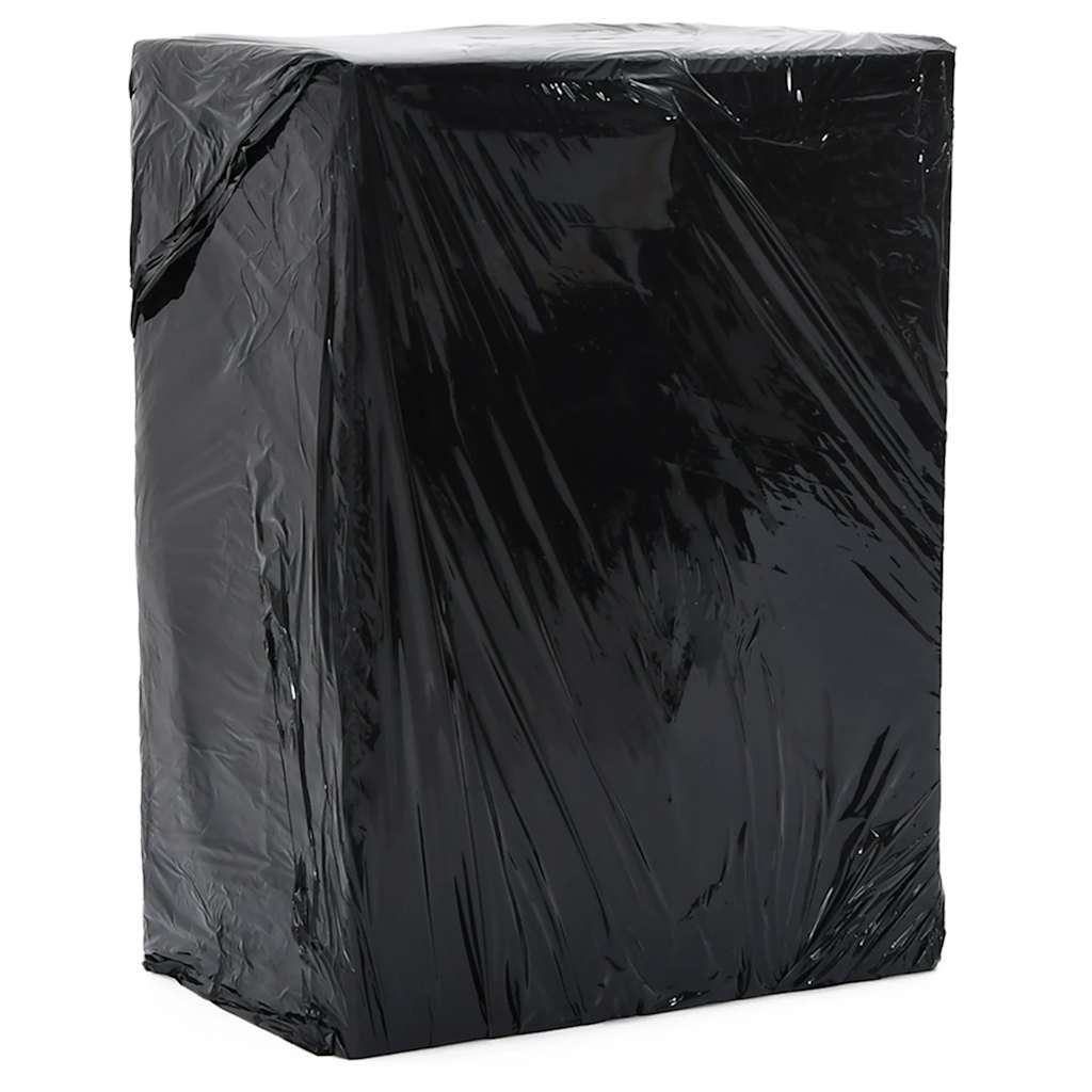 vidaXL Stretch Film 6 pcs Black 23 ?m 19.7 " x 492.1 '