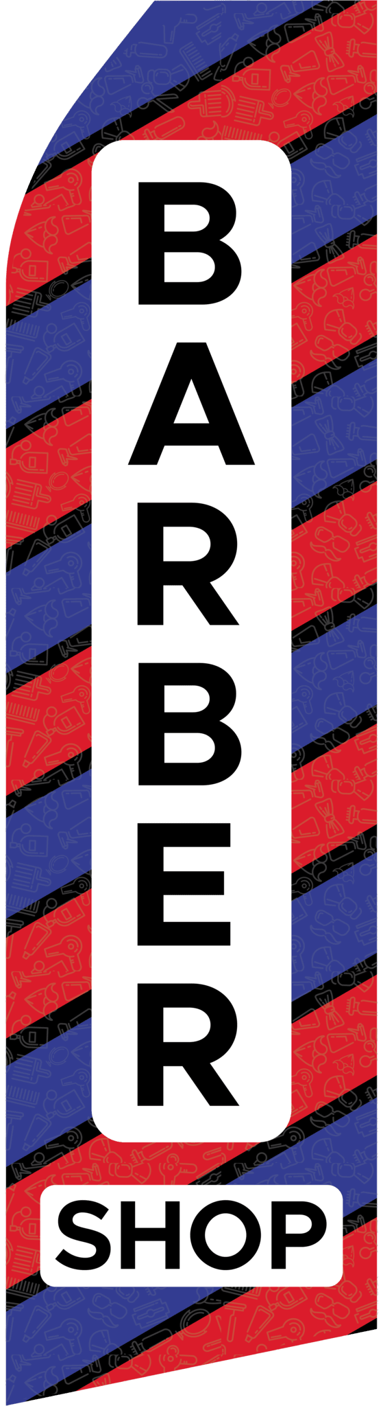 Barber Shop Swooper Flag (1)