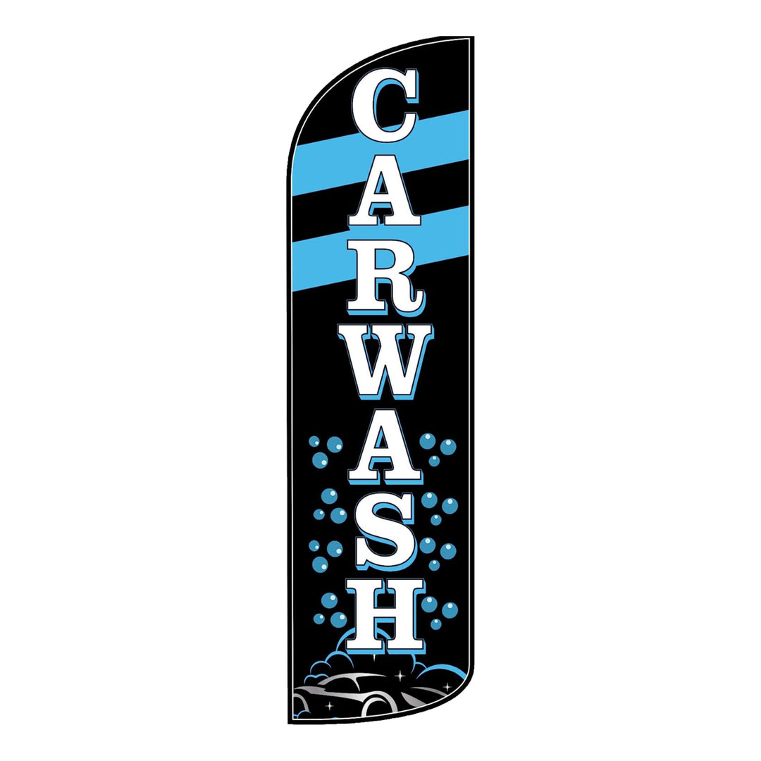Car Wash (Blue) Windless Flag