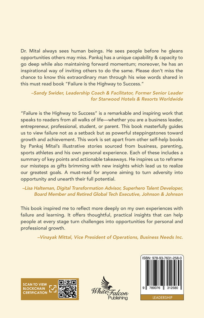 Failure is the Highway to Success - Learn From Your Failures and Reach Desired Success