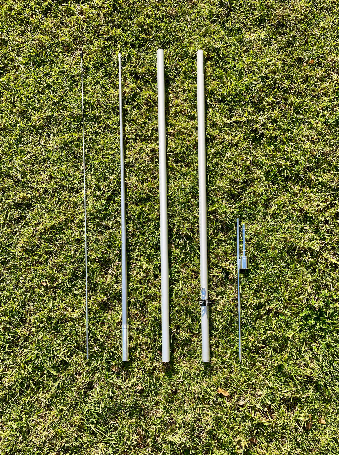 Hybrid Pole and Ground Spike for Swooper and Windless Flags