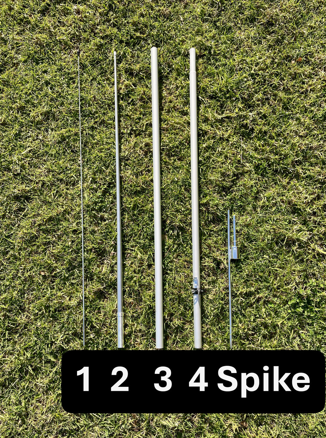 Hybrid Pole and Ground Spike for Swooper and Windless Flags