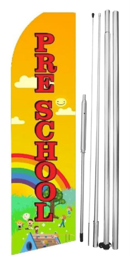Pre school Swooper Flag With pole