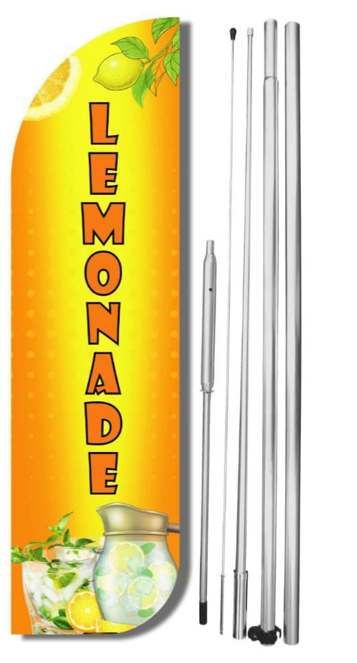 Lemonade Windless Flag With pole