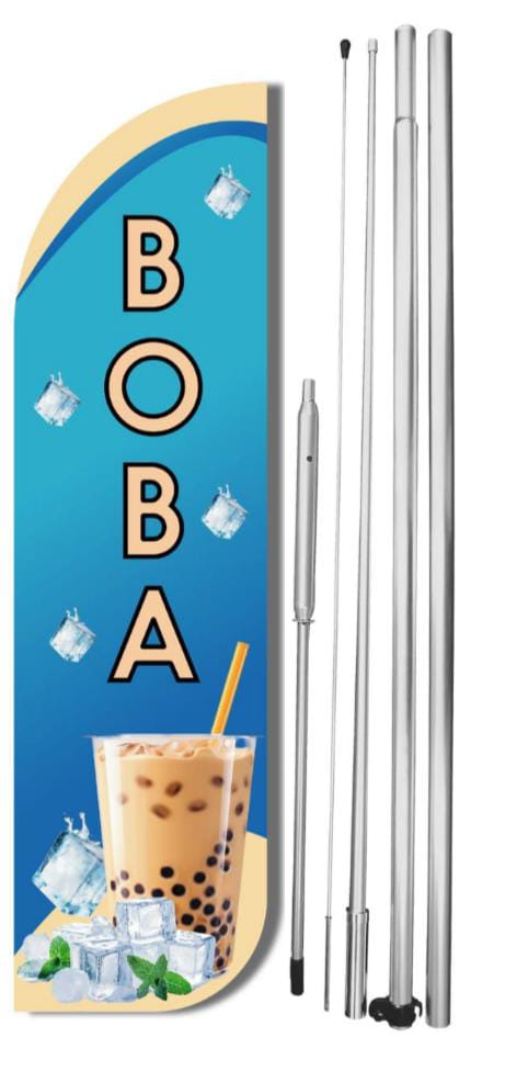 Boba Windless Flag With Hybrid Pole