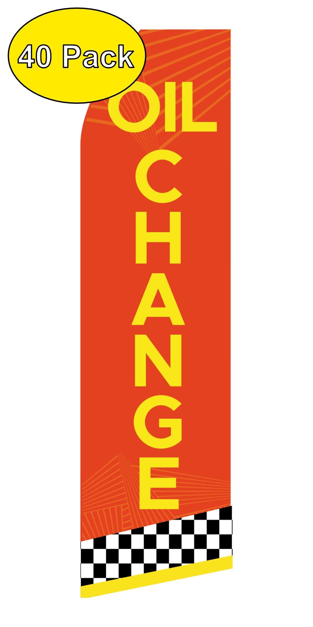 Oil Change Swooper Flag Pack of 40