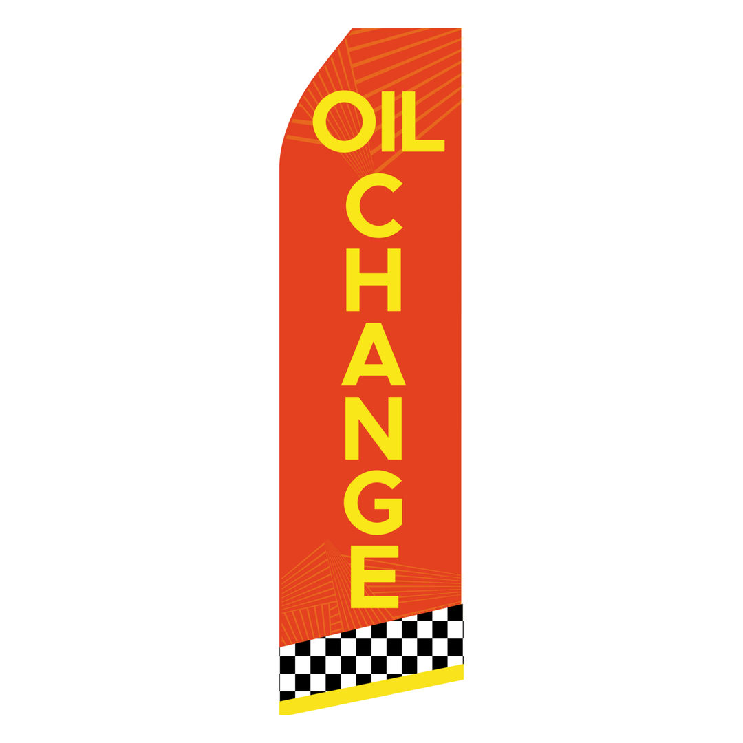 Oil Change Swooper Flag