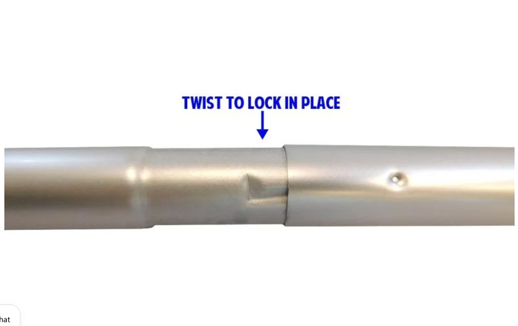 13 Ft Outdoor Silver Aluminum Pole Set OnpointWares