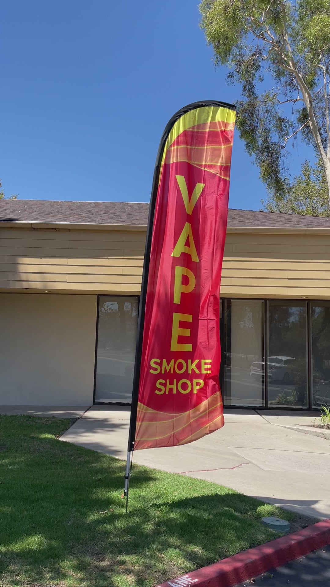 E-Cigs Vapor Sold Here Swooper Flag