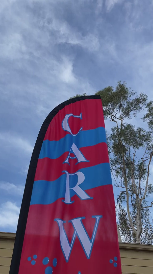 Car Wash (Red) Windless Flag