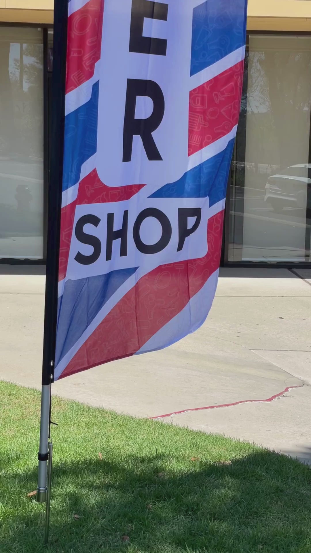 Barber Shop Windless Flag