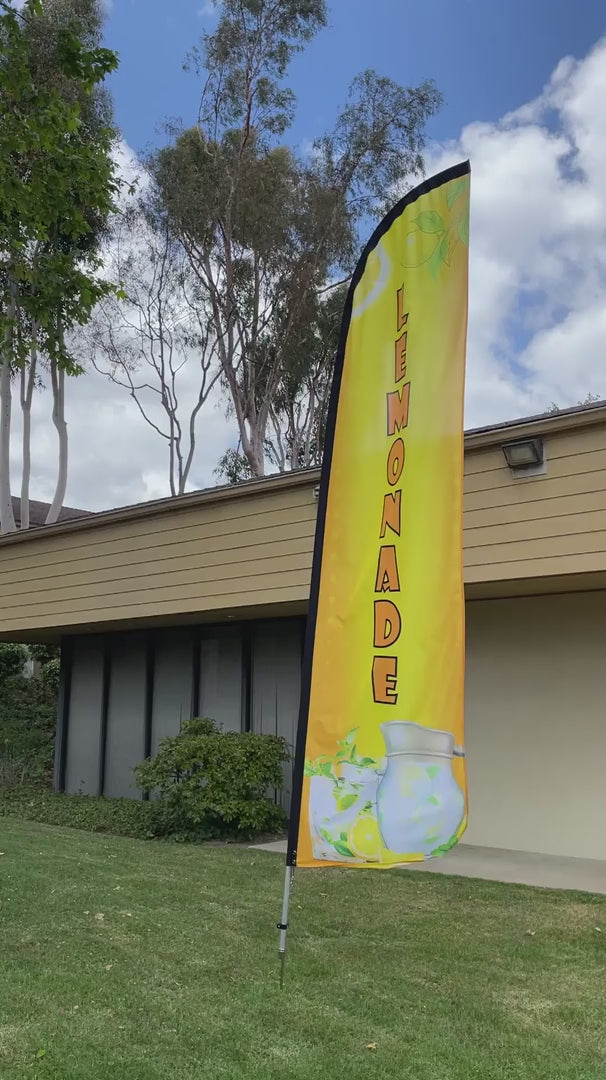Lemonade Windless Flag With pole