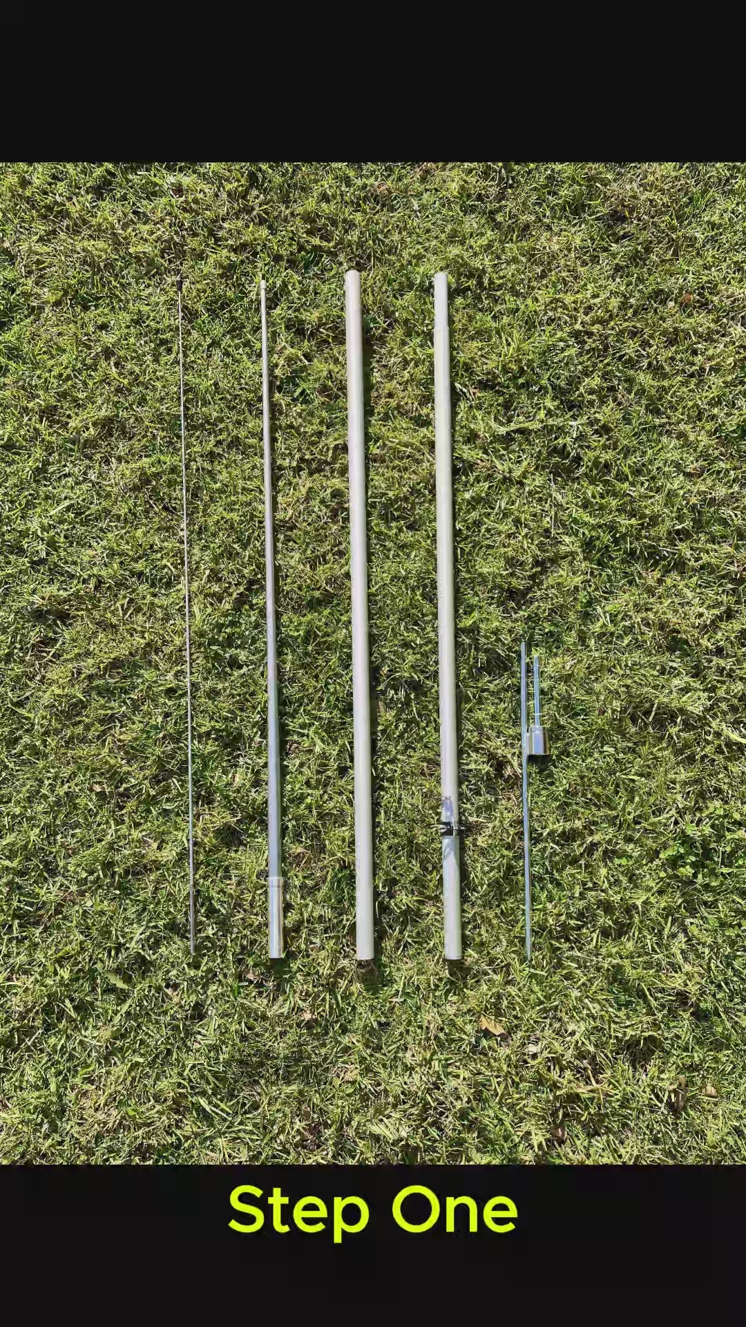 Hybrid Pole and Ground Spike for Swooper and Windless Flags